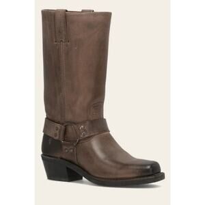 Frye Harness 12R Boots 6.5 NWOT Smoke Tan Buckle Equestrian Moto Western